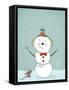 Merry Little Snowman, 2019 (Digital)-Roberta Murray-Framed Stretched Canvas