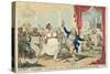 Merry Making on the Regents Birth Day, 1812, 1812-George Cruikshank-Stretched Canvas
