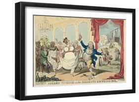 Merry Making on the Regents Birth Day, 1812, 1812-George Cruikshank-Framed Giclee Print