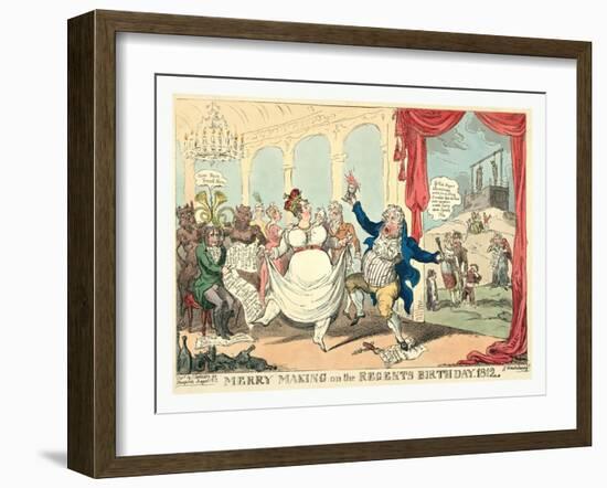 Merry Making on the Regents Birth Day-null-Framed Giclee Print