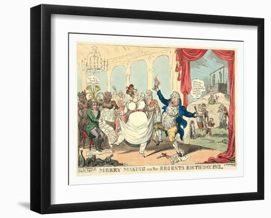 Merry Making on the Regents Birth Day-null-Framed Giclee Print