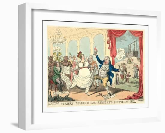 Merry Making on the Regents Birth Day-null-Framed Giclee Print