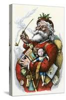 Merry Old Santa Claus, 1880s-null-Stretched Canvas
