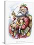 Merry Old Santa Claus, Engraved by the Artist, 1889-Thomas Nast-Stretched Canvas