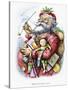 Merry Old Santa Claus, Engraved by the Artist, 1889-Thomas Nast-Stretched Canvas