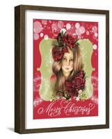 Merry Pixie Blossom - Merry Christmas-Sheena Pike Art And Illustration-Framed Giclee Print