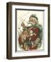 Merry Santa-Vision Studio-Framed Art Print