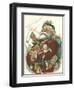 Merry Santa-Vision Studio-Framed Art Print