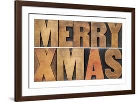 Merry Xmas (Christmas) Greetings or Wishes-PixelsAway-Framed Art Print