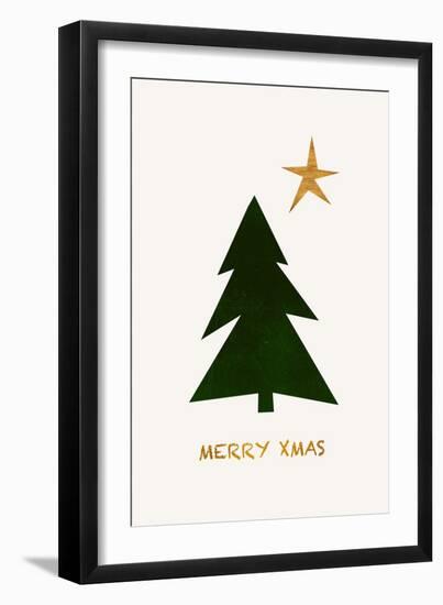 Merry Xmas-Kubistika-Framed Giclee Print