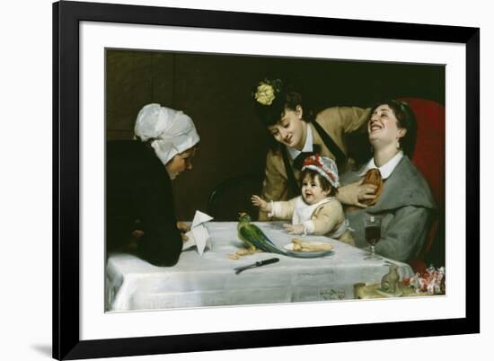 Merrymakers, 1870 (Oil on Canvas)-Charles Emile Auguste Carolus-Duran-Framed Giclee Print