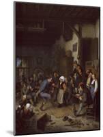 Merrymakers in an Inn, 1674-Adriaen Jansz. Van Ostade-Mounted Giclee Print