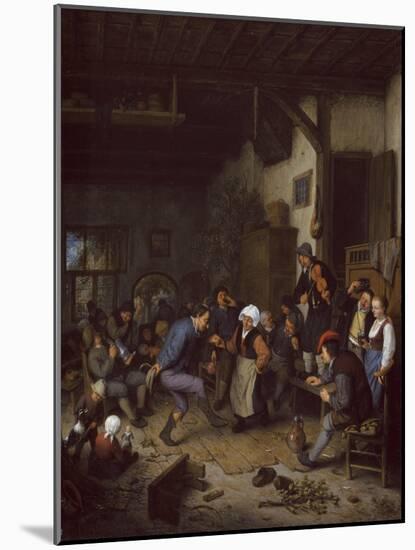 Merrymakers in an Inn, 1674-Adriaen Jansz. Van Ostade-Mounted Giclee Print