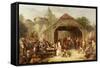 Merrymaking, 1841-Frederick Goodall-Framed Stretched Canvas