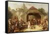 Merrymaking, 1841-Frederick Goodall-Framed Stretched Canvas