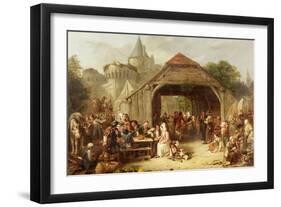 Merrymaking, 1841-Frederick Goodall-Framed Giclee Print