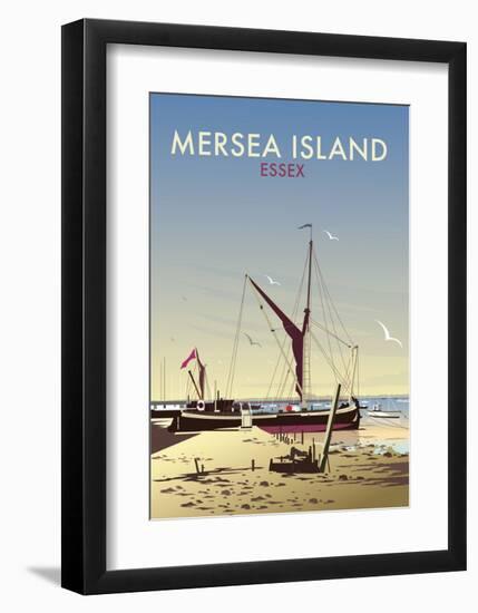 Mersea Island - Dave Thompson Contemporary Travel Print-Dave Thompson-Framed Art Print