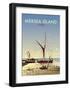 Mersea Island - Dave Thompson Contemporary Travel Print-Dave Thompson-Framed Art Print