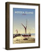 Mersea Island - Dave Thompson Contemporary Travel Print-Dave Thompson-Framed Art Print