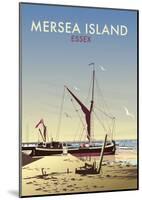 Mersea Island - Dave Thompson Contemporary Travel Print-Dave Thompson-Mounted Art Print