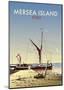 Mersea Island - Dave Thompson Contemporary Travel Print-Dave Thompson-Mounted Art Print