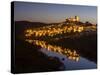 Mertola on the banks of Rio Guadiana in the Alentejo. Portugal-Martin Zwick-Stretched Canvas