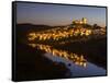 Mertola on the banks of Rio Guadiana in the Alentejo. Portugal-Martin Zwick-Framed Stretched Canvas