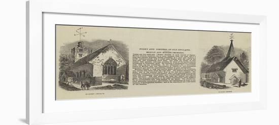 Merton and Morden Churches-null-Framed Giclee Print