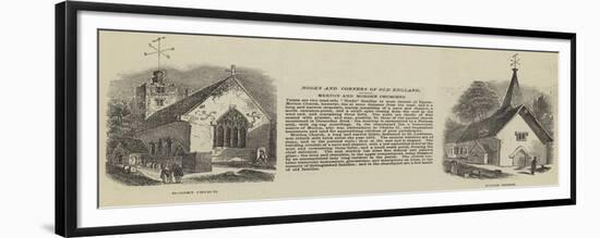 Merton and Morden Churches-null-Framed Giclee Print