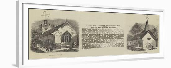 Merton and Morden Churches-null-Framed Giclee Print
