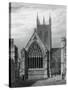 Merton College Chapel, from the Quadrangle, Oxford, 1834-John Le Keux-Stretched Canvas