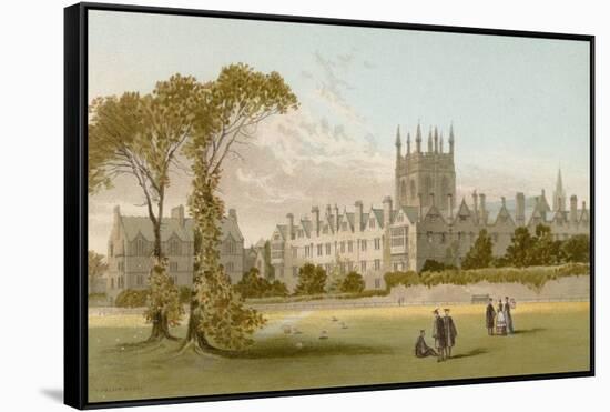 Merton College - Oxford-English School-Framed Stretched Canvas