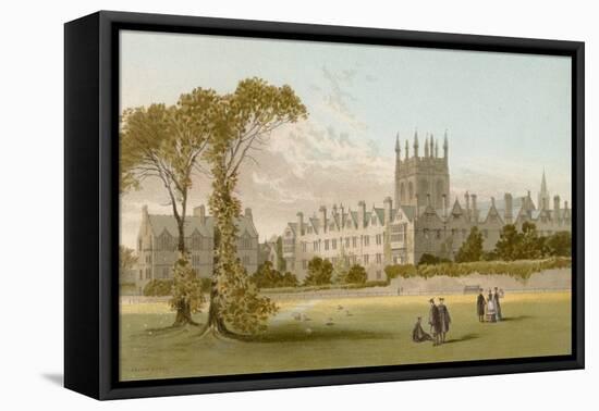 Merton College - Oxford-English School-Framed Stretched Canvas