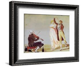 Merveilleuse and Incroyable with a Violinist-Louis Leopold Boilly-Framed Giclee Print