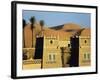 Merzouga a Desert Kasbah Backing onto Giant Sand Dunes of Erg Chebbi in Eastern Morocco, Morocco-Andrew Watson-Framed Photographic Print