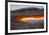 Mesa Arch at Dawn Looking Towards Washerwoman Arch-Gary-Framed Photographic Print