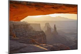 Mesa Arch at Dawn Looking Towards Washerwoman Arch-Gary-Mounted Photographic Print