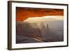 Mesa Arch at Dawn Looking Towards Washerwoman Arch-Gary-Framed Photographic Print