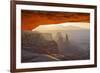 Mesa Arch at Dawn Looking Towards Washerwoman Arch-Gary-Framed Photographic Print