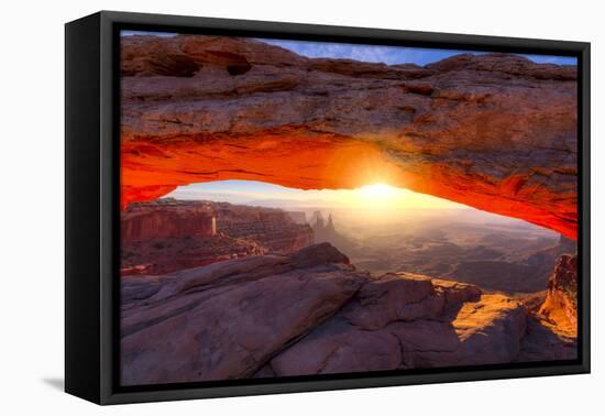 Mesa Arch at Sunrise-Dean Fikar-Framed Stretched Canvas