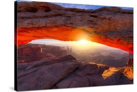 Mesa Arch at Sunrise-Dean Fikar-Stretched Canvas