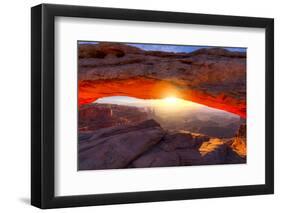 Mesa Arch at Sunrise-Dean Fikar-Framed Photographic Print