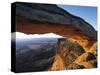 Mesa Arch Framing Landscape-Jim Zuckerman-Stretched Canvas