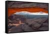 Mesa Arch In Sunrise-Belinda Shi-Framed Stretched Canvas