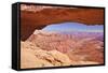 Mesa Arch, Island in the Sky, Canyonlands National Park, Utah, United States of America-Neale Clark-Framed Stretched Canvas