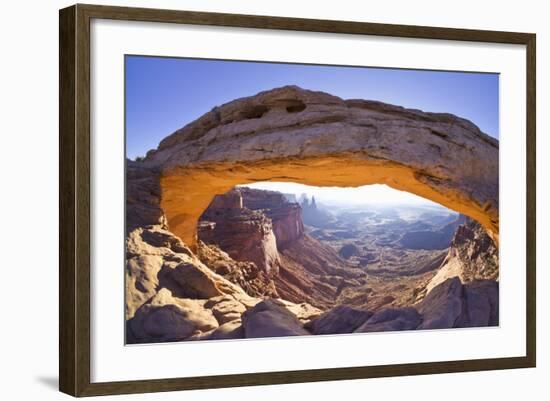 Mesa Arch Sunrise, Island in the Sky, Canyonlands National Park, Utah, United States of America-Neale Clark-Framed Photographic Print