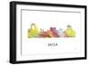 Mesa Arizona Skyline-Marlene Watson-Framed Giclee Print