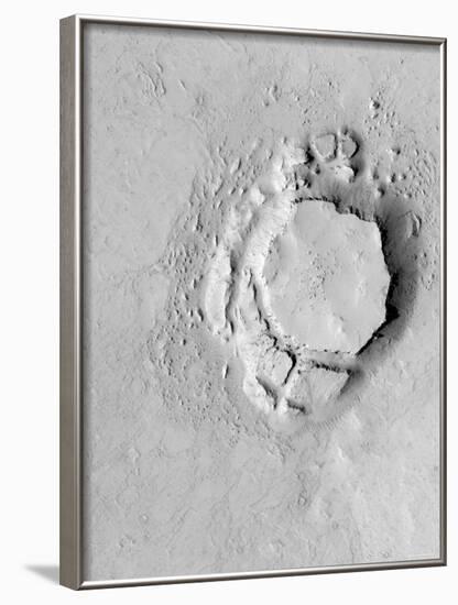 Mesa in the Avernus Colles Region of Mars-Stocktrek Images-Framed Photographic Print