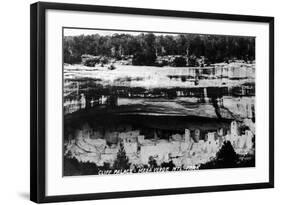 Mesa Verda Nat'l Park, Colorado - Cliff Palace Ruins Panoramic-Lantern Press-Framed Art Print