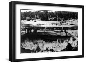 Mesa Verda Nat'l Park, Colorado - Cliff Palace Ruins Panoramic-Lantern Press-Framed Art Print